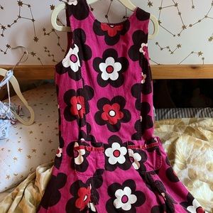 Mini boden pleated dress 7-8 years used pink